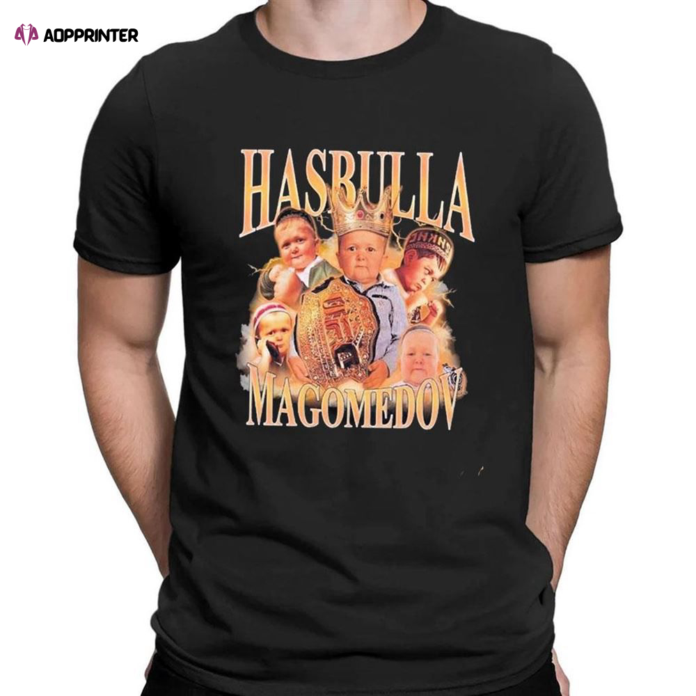 Hasbulla Magomedov King Meme T-shirt For Men Women Free Hasbulla T-shirt For Men Women