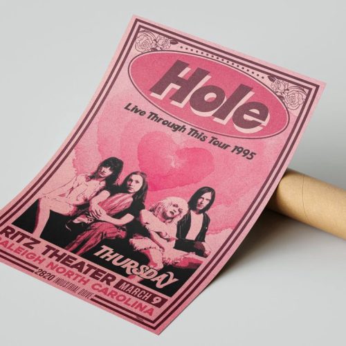 Hole Band Live Through This 1995 Poster – For Home Decor