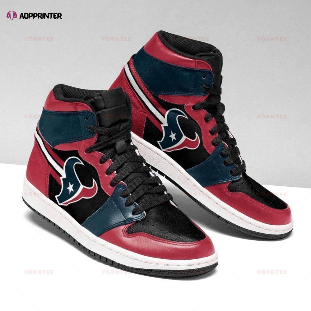 Houston Texans Nfl Air Jordan Sneakers Team Custom Design Shoes Sport Eachstep Gift For Men And Women