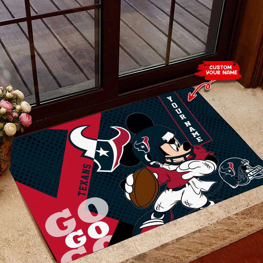 Houston Texans Personalized  Doormat, Best Gift For Home Decor
