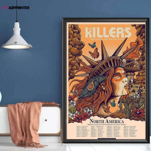 Imploding The Mirage Tour 2023- The Killers North American 2023 Tour Poster – Gift For Decor
