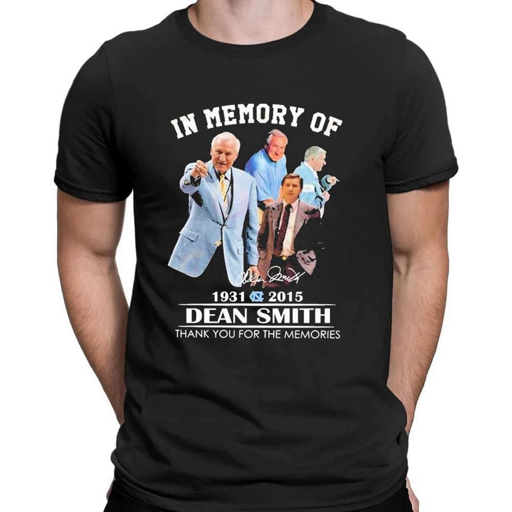 In Memory Of 1931 – 2015 Dean Smith Thank You For The Memories Signature T-shirt For Men Women