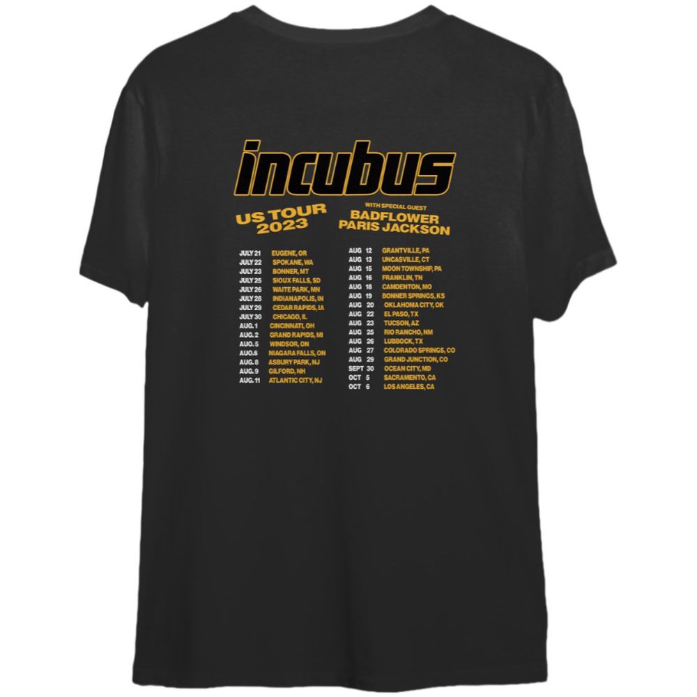 Incubus Band US Tour 2023 Shirt