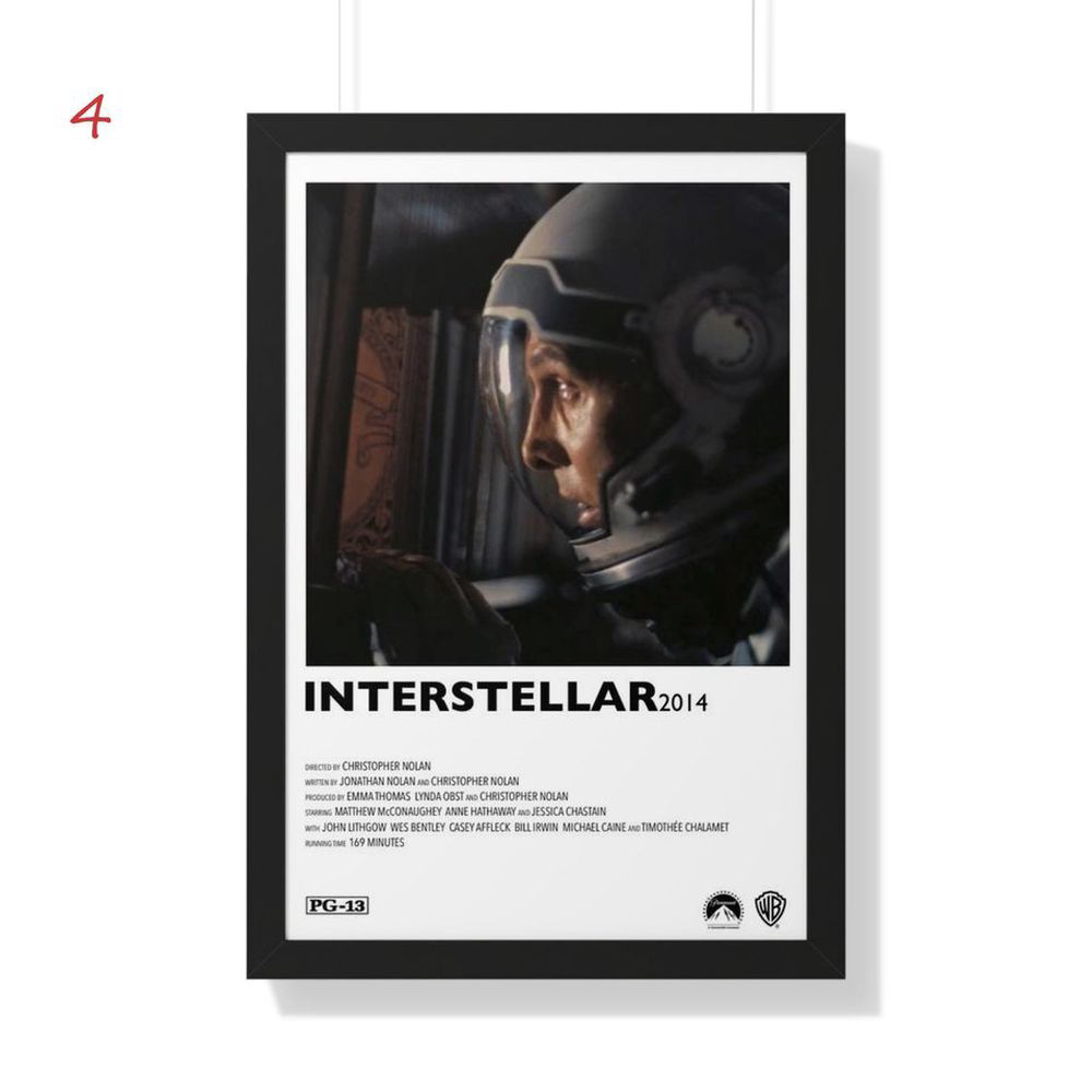 Interstellar Movie Poster – Interstellar Print – Minimalist Movie Poster – Gift For Decor