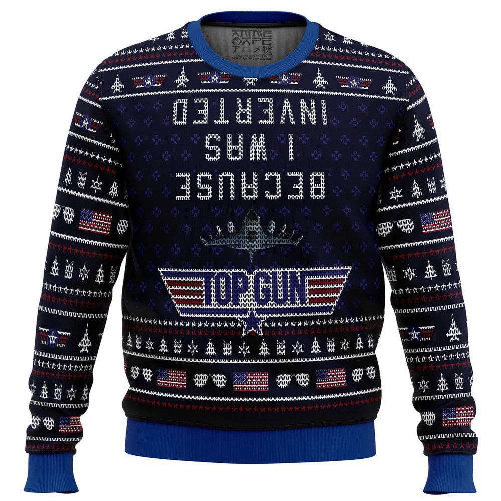 Inverted Top Gun Ugly Christmas Sweater – Festive & Fun Apparel for the Holidays
