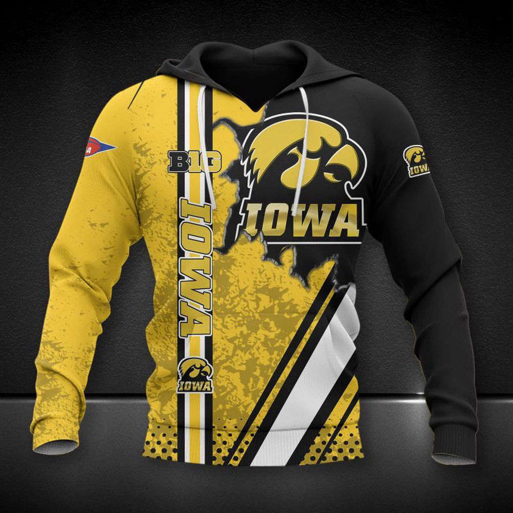 Iowa Hawkeyes Printing Hoodie, For Men And Women