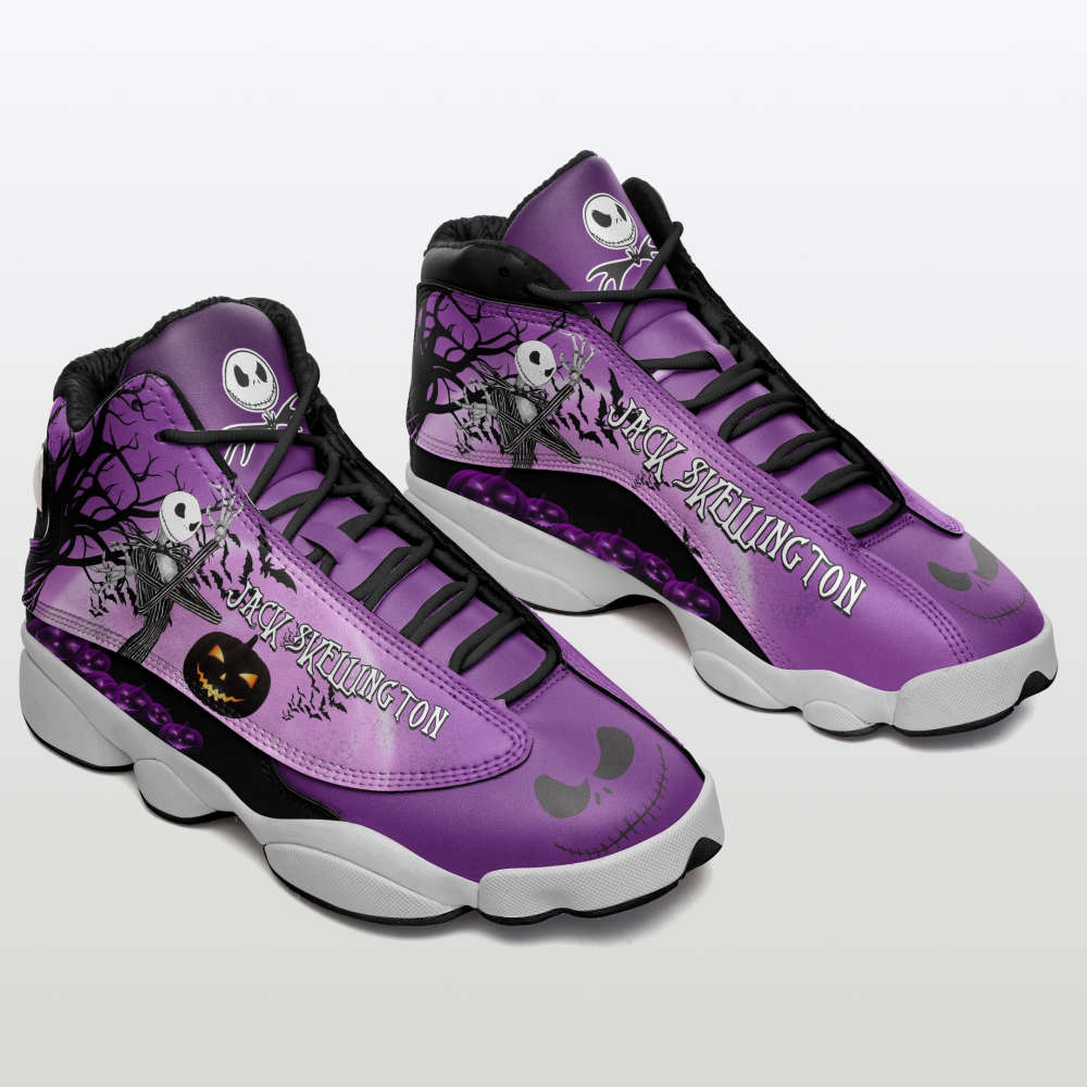 Jack Skellington Air Jordan 13 Sneakers, Gift For Men And Women
