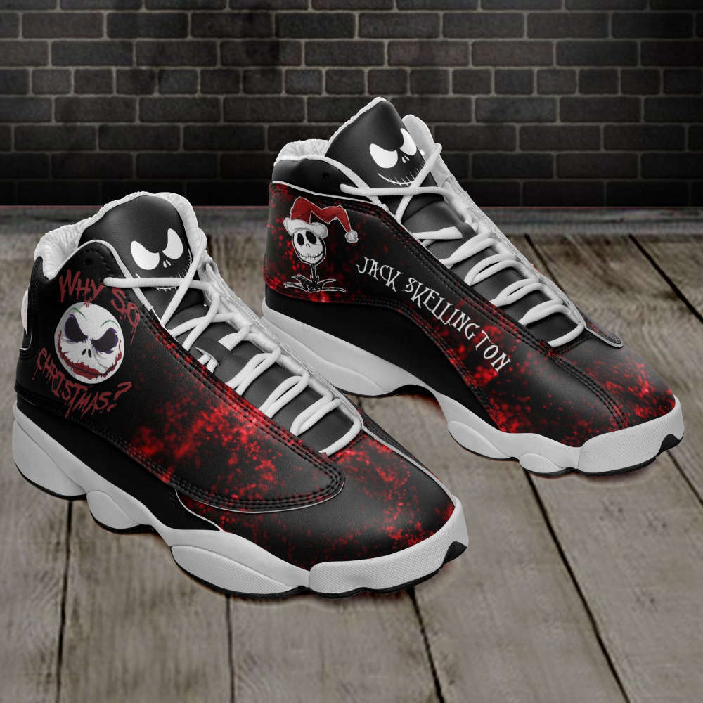 Jack Skellington Air Jordan 13 Sneakers Sneakers, Best Gift For Men And Women