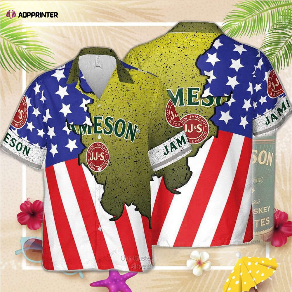 Jameson Irish Whiskey White Hawaiian Shirt For Men And Women