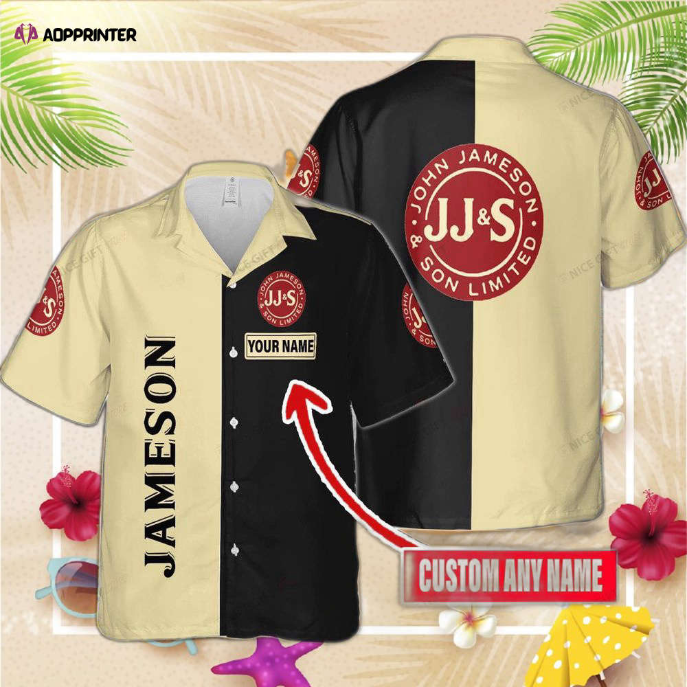 Jameson Irish Whiskey Custom Name Hawaiian Shirt Best Gift For Men And Women Fans