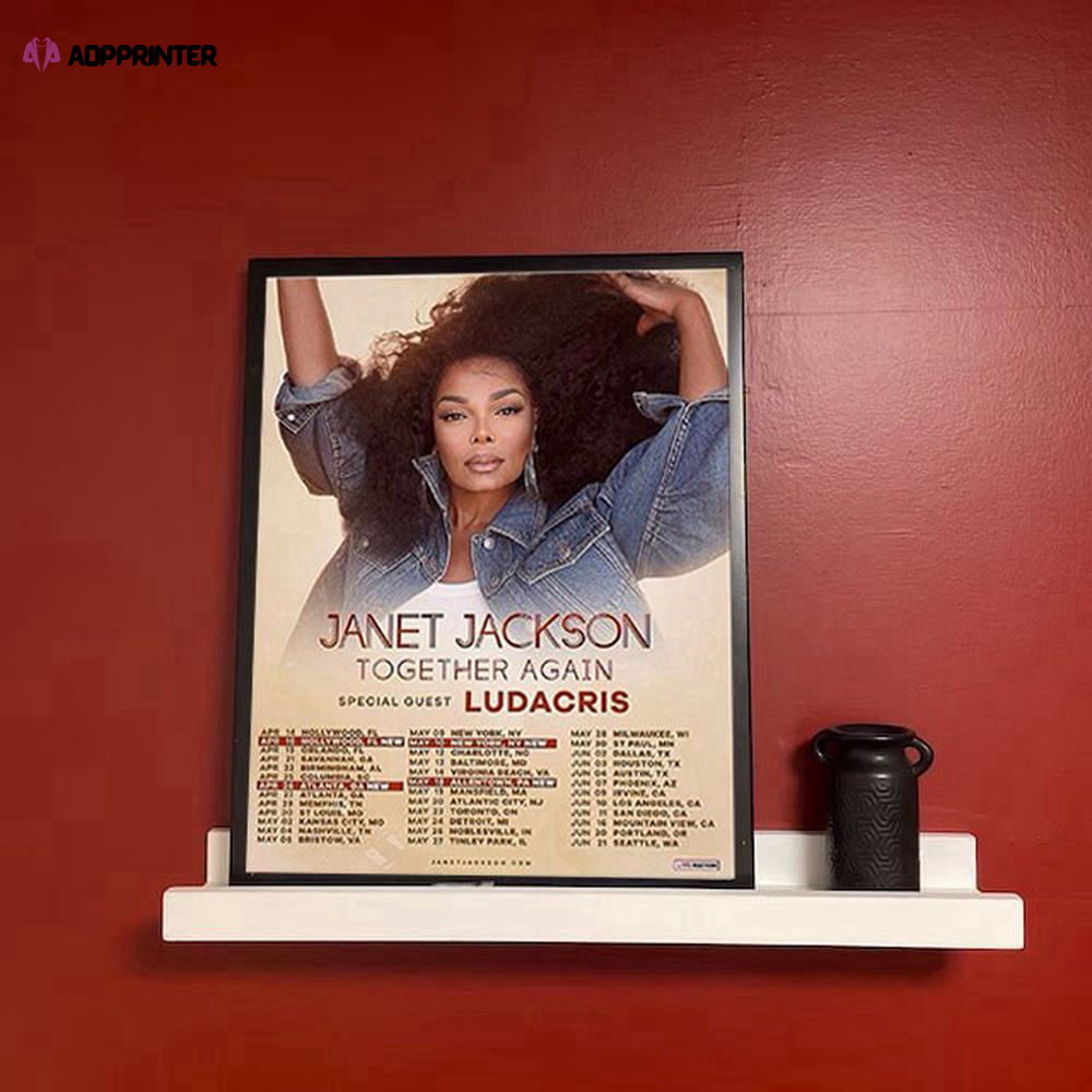 Janet Jackson Together Again Tour 2023 Poster – Gift For Home Decoration