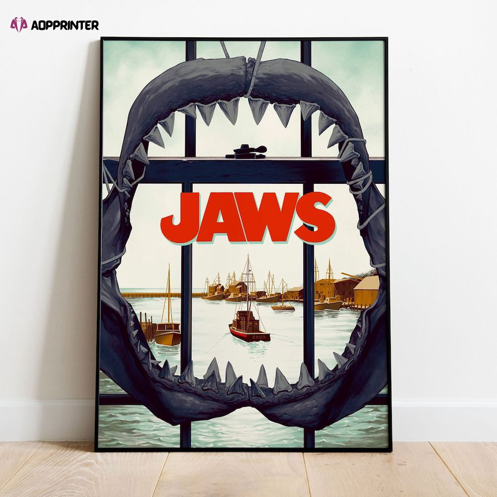 Jaws Poster, High Quality Movie Print,  Best Gift For Home Decoration