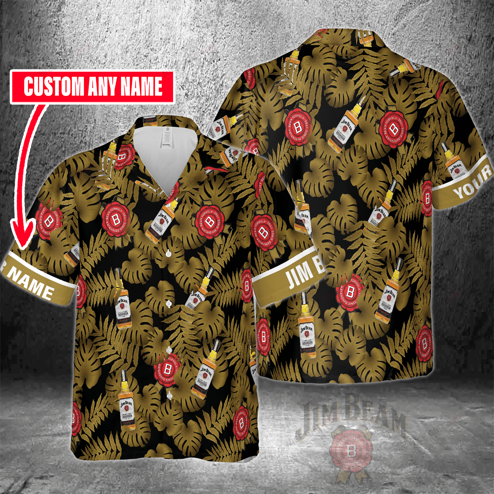 Jim Beam Custom Name Hawaiian Shirt For Men And Women