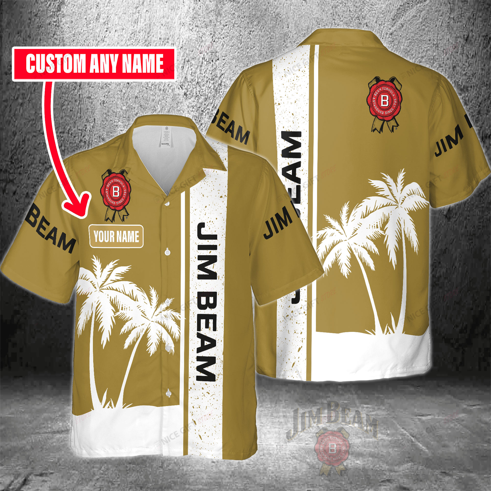 Jim Beam Custom Name Hawaiian Shirt For Men And Women