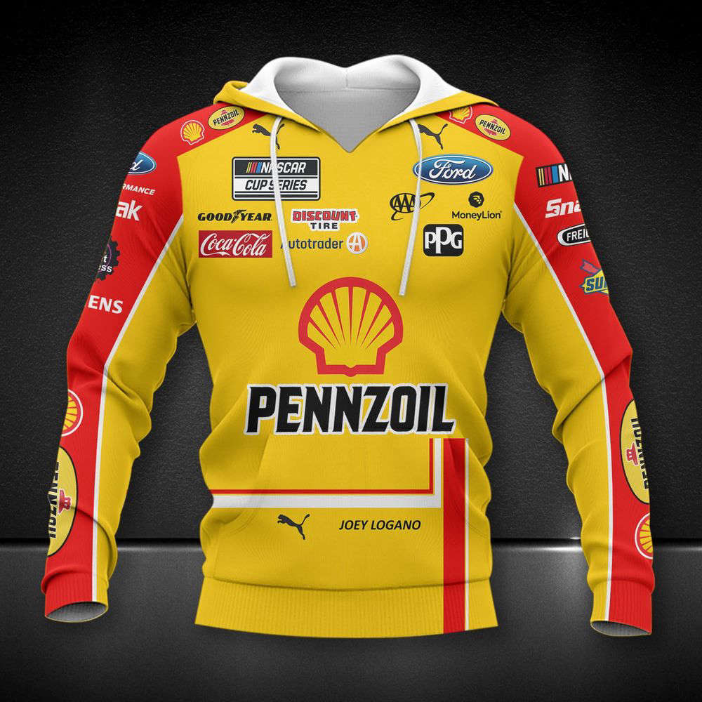 Joey Logano – Team Penske Printing Hoodie, For Men And Women