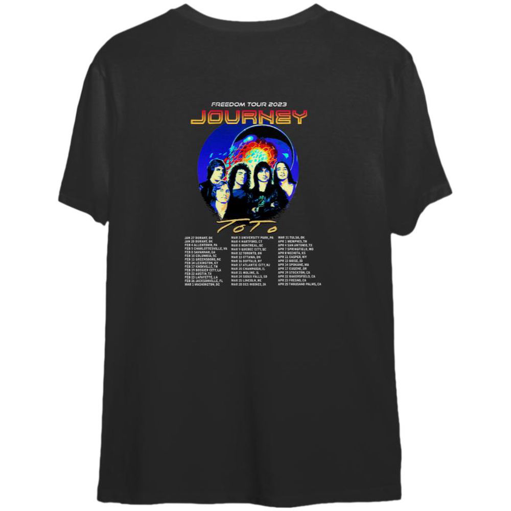 Journey 2023 Freedom Tour T-Shirt 2023 Journey Tour T-Shirt For Men And Women