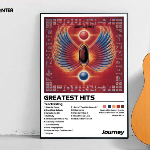 Journey – Greatest Hits |  Minimalist Album Cover Poster – Gift For Home Decoration