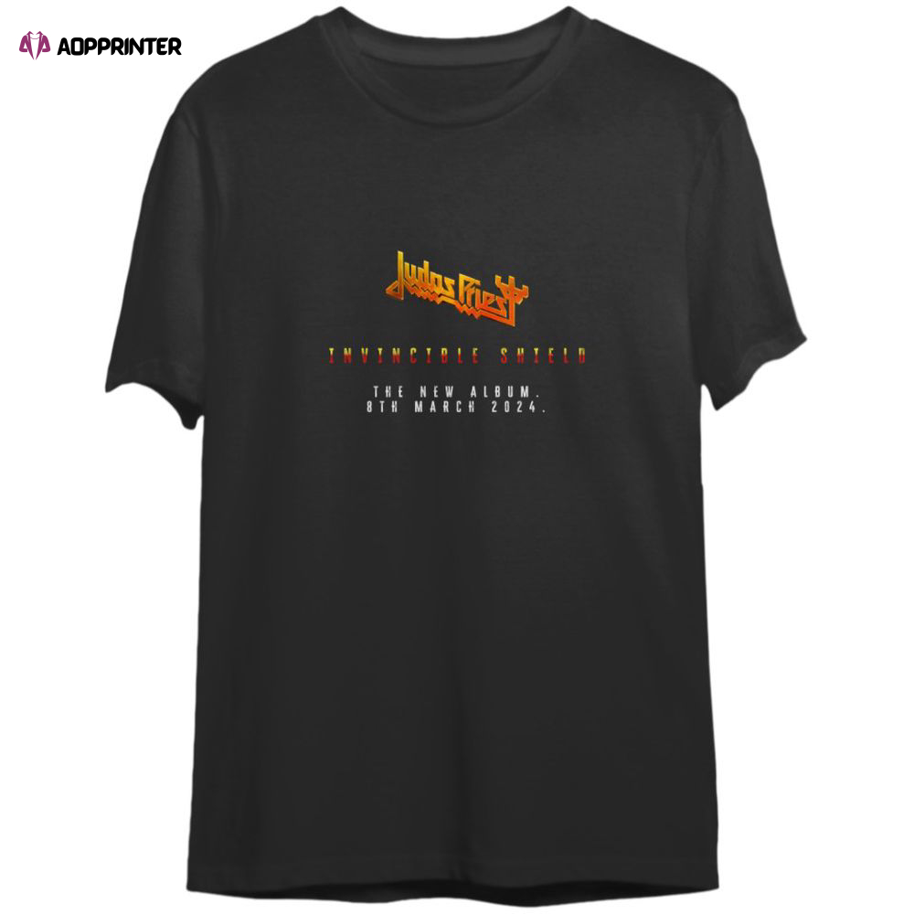 Judas Priest Band Shirt ,Judas Priest Invincible Shield 2024 Tour Shirt