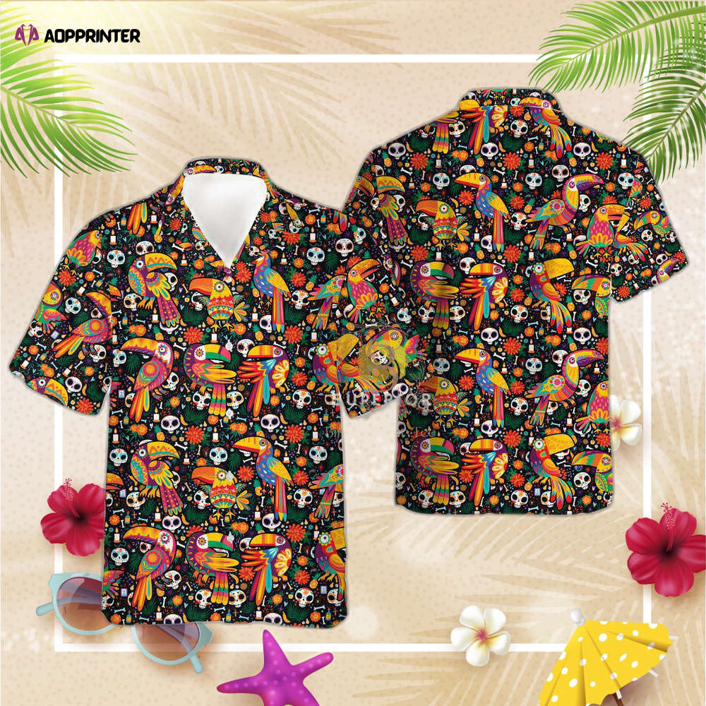 Mexican Couple De Los Muertos Hawaiian Shirt, Gift For Men And Women