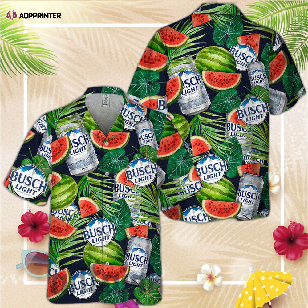 Budweiser Palm Tropical Vibe Hawaii Shirt For Men Women