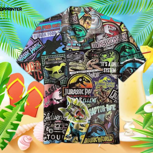 Jurassic World Hawaiian Shirt, Vintage Hawaiian Shirt, Perfect Gift For Men Women