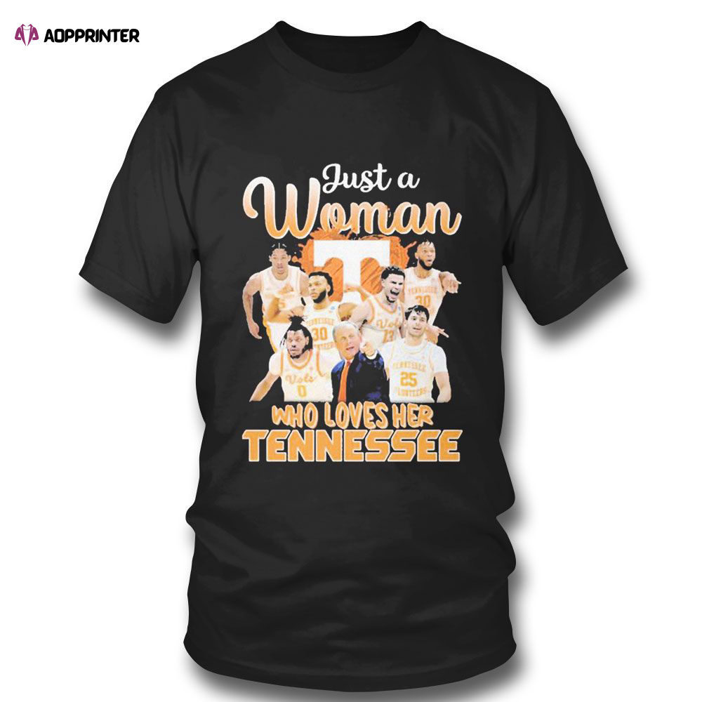 Just A Woman Who Loves Her Tennessee T-shirt For Fans