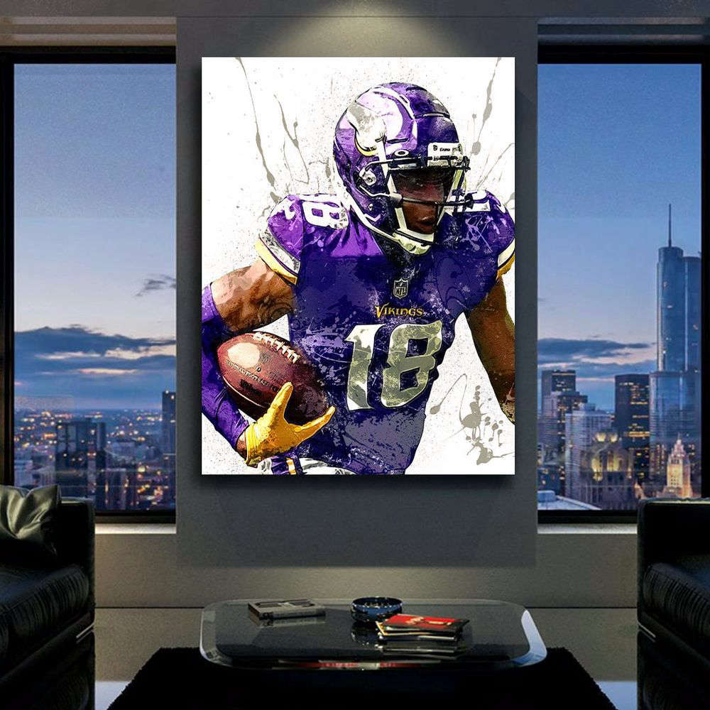 Justin Jefferson Poster, Best Gift For Home Decoration