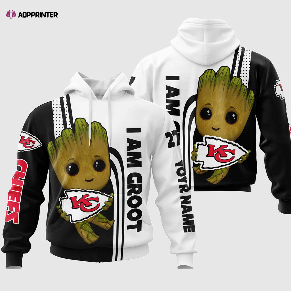 Kansas City Chiefs Groot Hoodie, For Men And Women