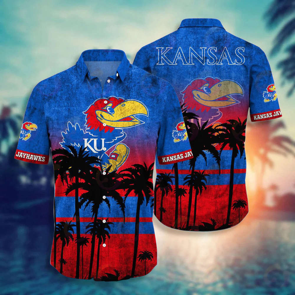 Kansas Jayhawks Hawaii Shirt Style Hot Trending Summer, Gift For Men Women