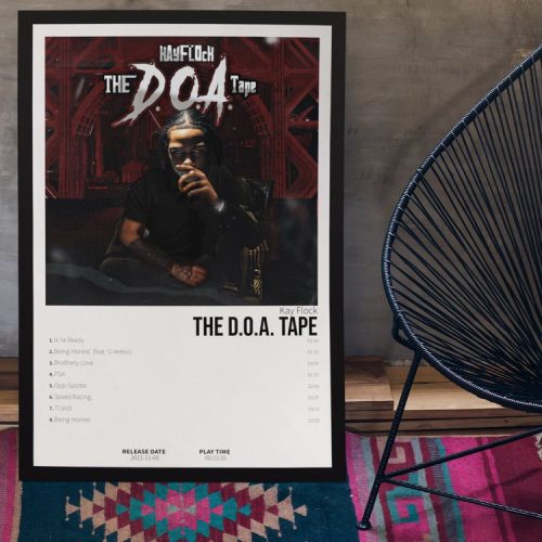 Kay Flock – The D.O.A. Tape – Album Cover Poster, Best Gift For Home Decorations