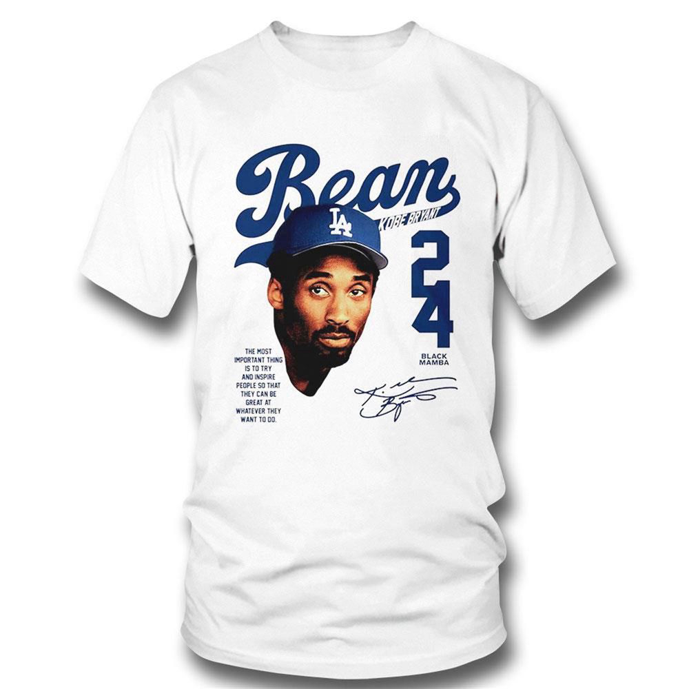 Kb Bean Kobe Bryant Los Angeles Dodgers Signature T-shirt For Fans