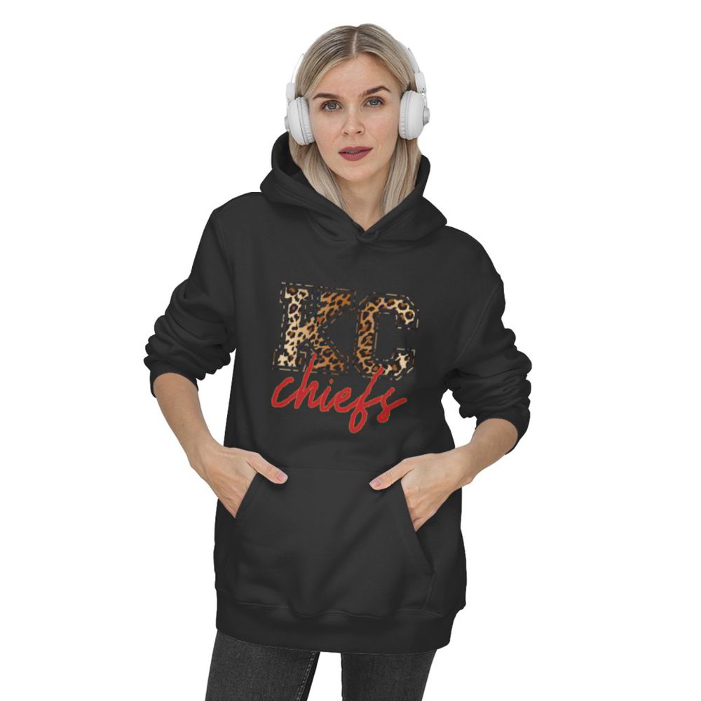 Kc Chiefs Leopard Print Crew Hoodie, Gift For Men And Women