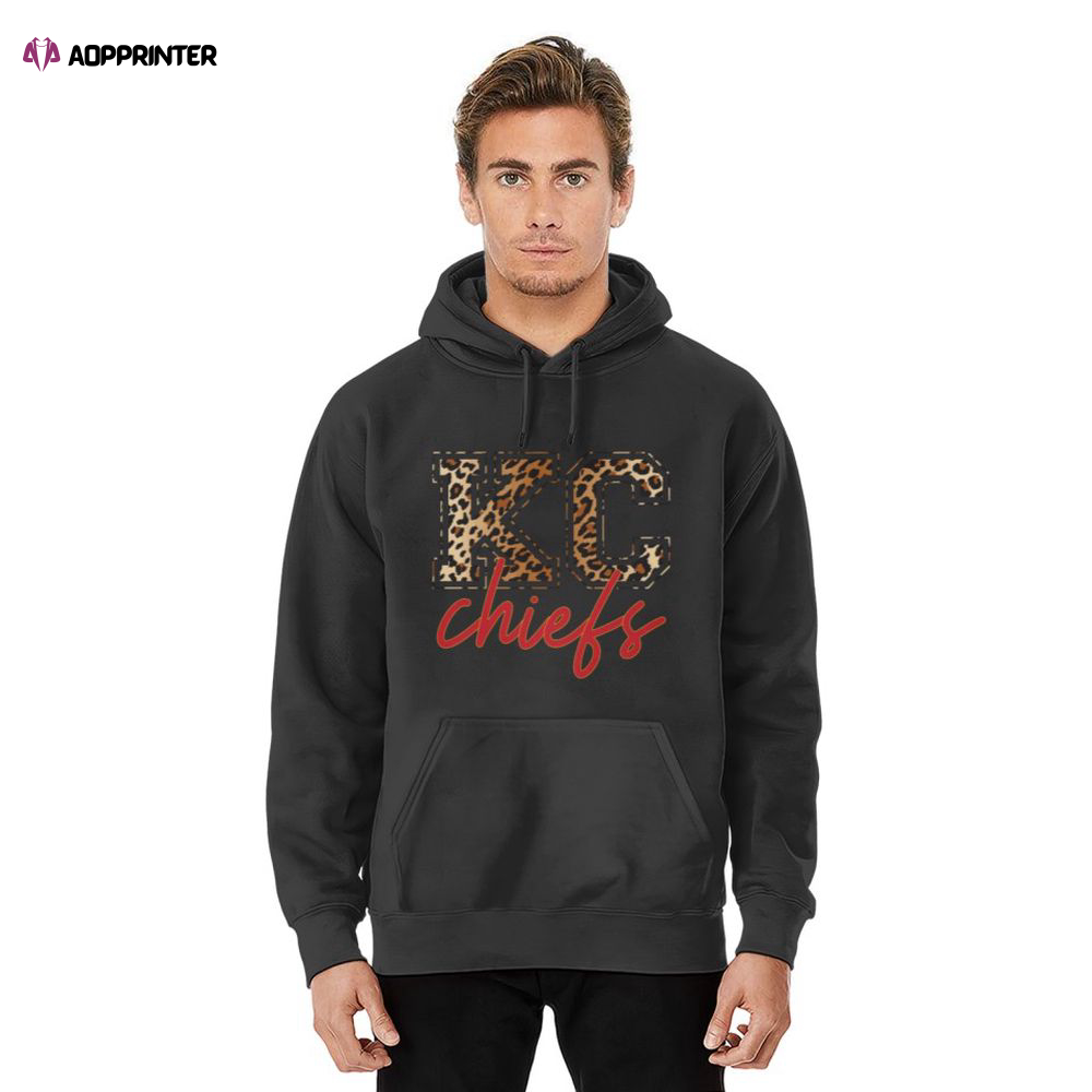 Kc Chiefs Leopard Print Crew Hoodie, Gift For Men And Women