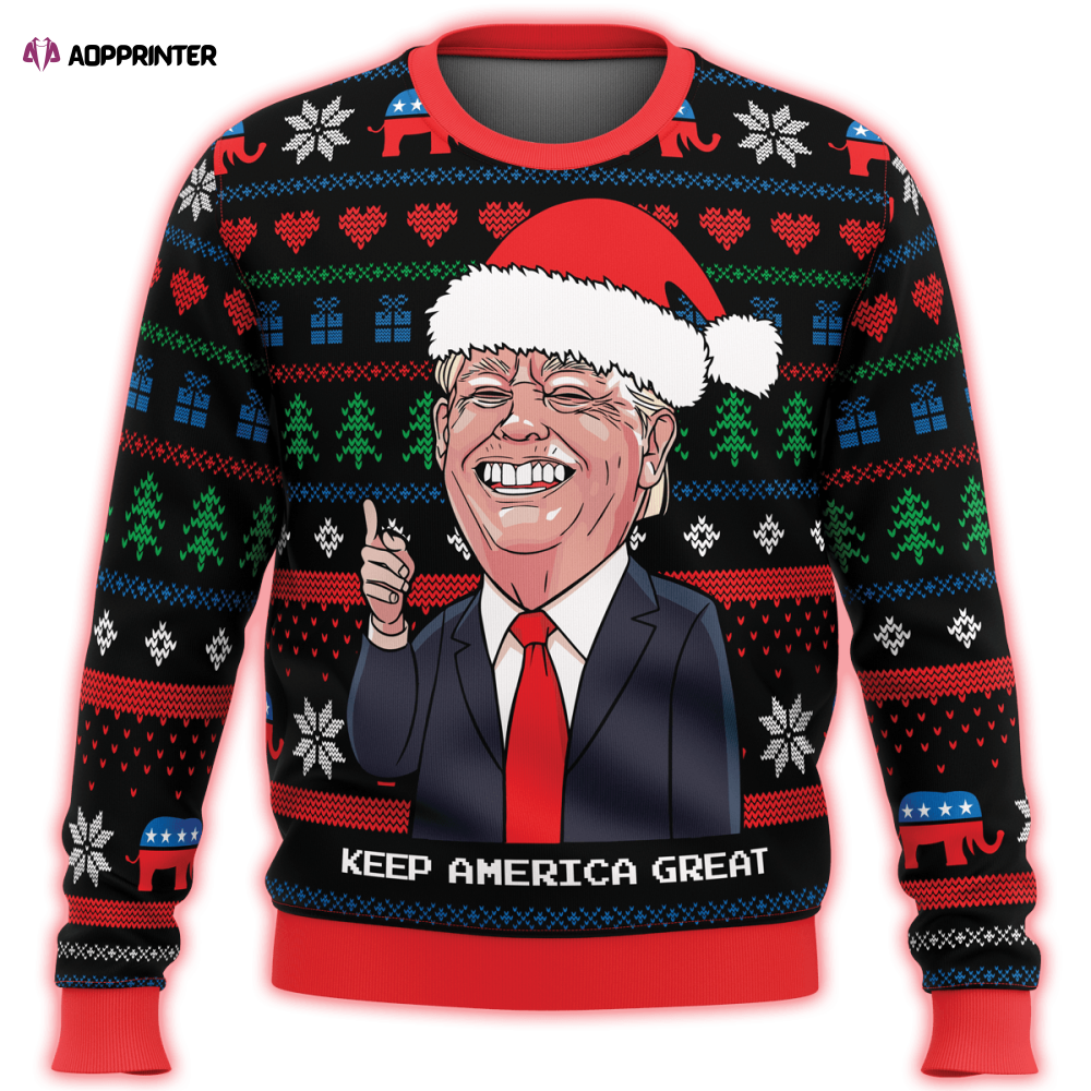 Keep America Great Premium Ugly Christmas Sweater – Festive & Patriotic Holiday Apparel