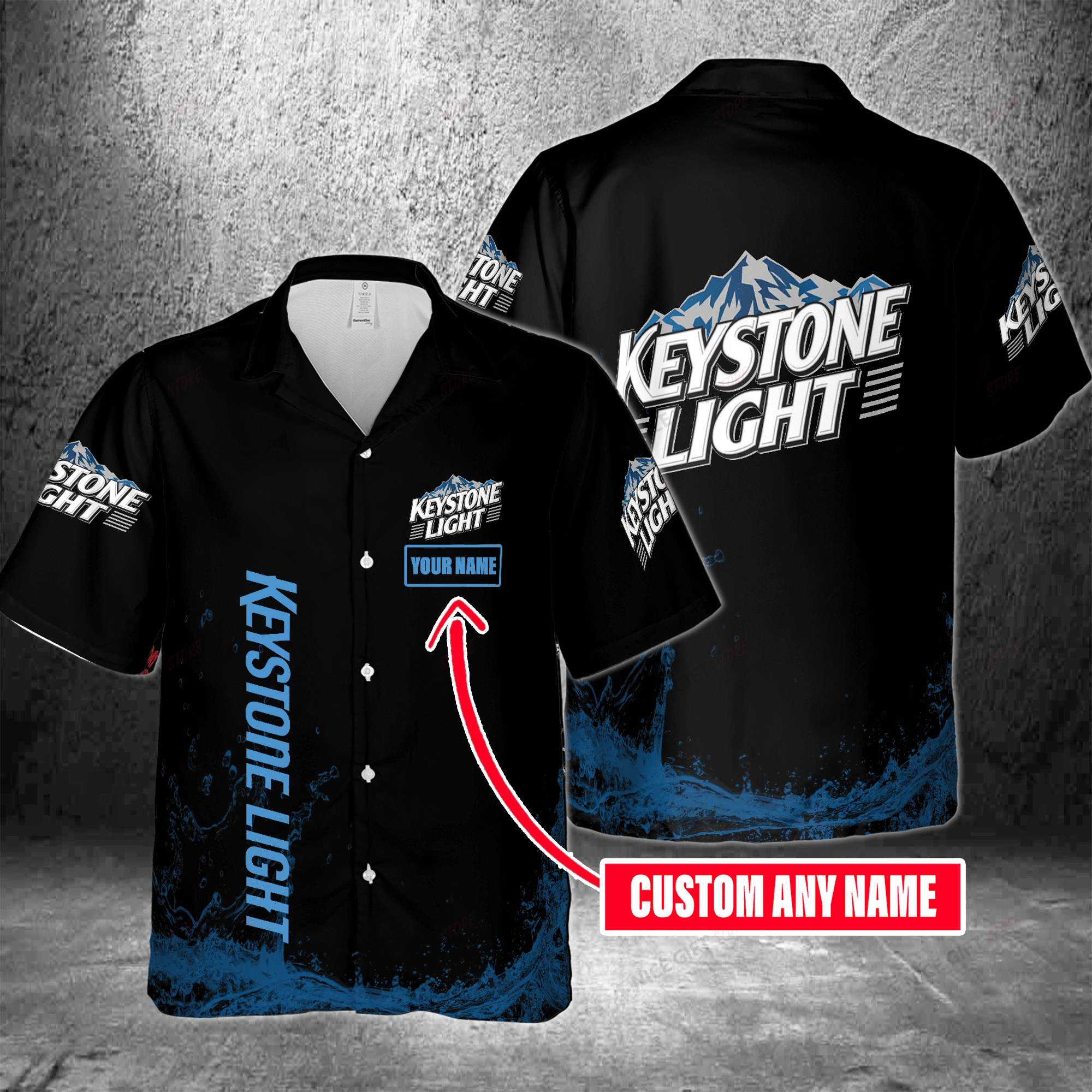 Keystone Light Custom Name Hawaiian Shirt  For Men And Women