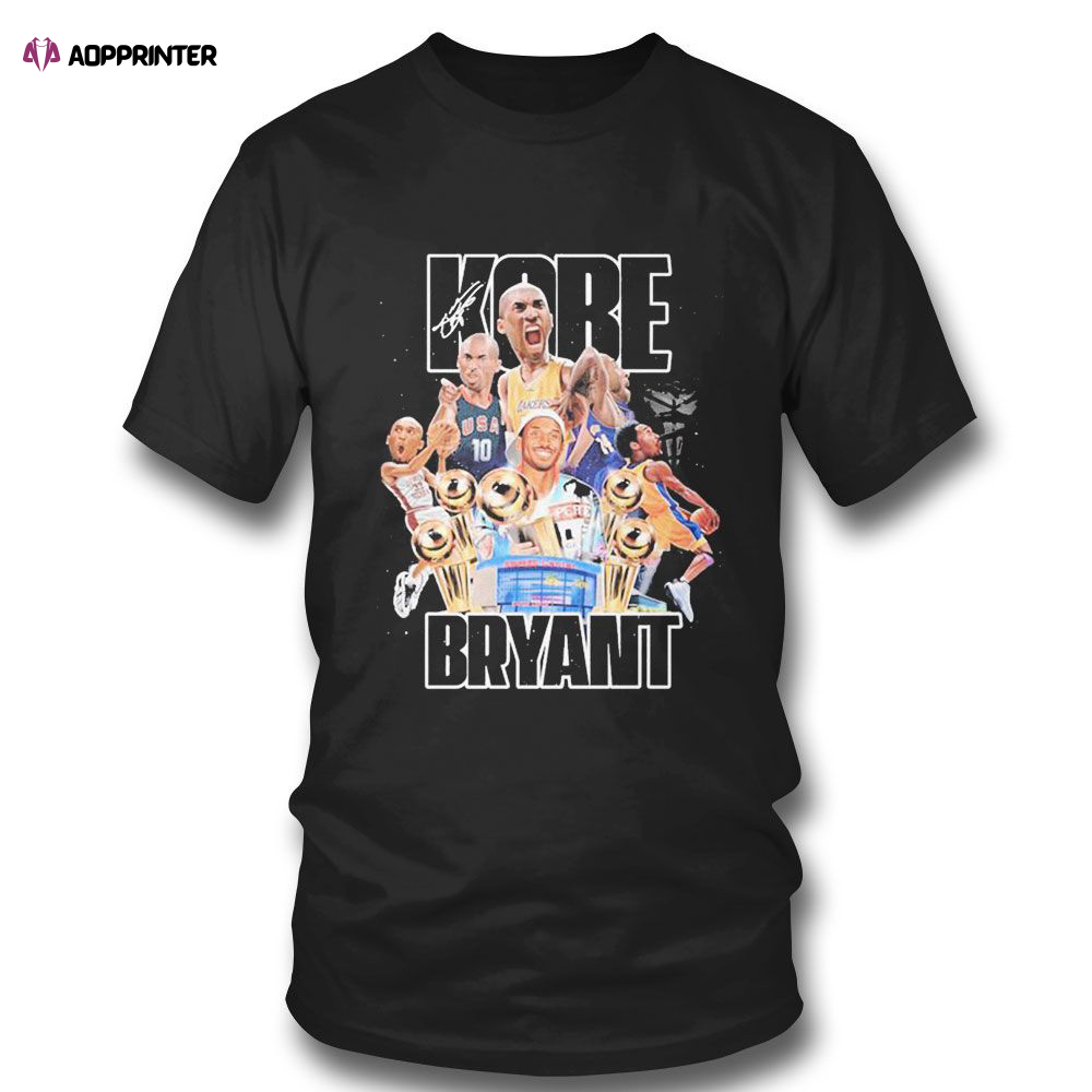 Kobe Bryant Usa Signature T-shirt For Fans