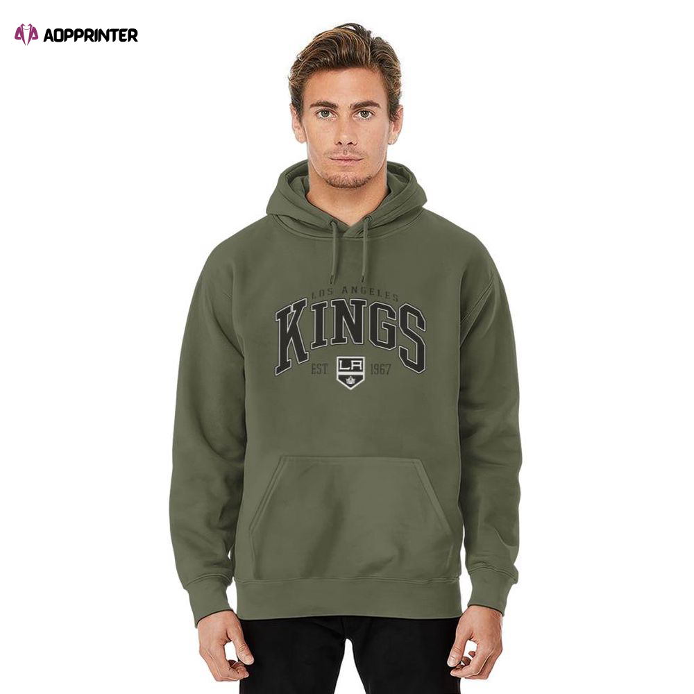 LA Kings Varsity Crewneck Sweatshirt , Vintage Kings Hoodie, Gift For Men And Women