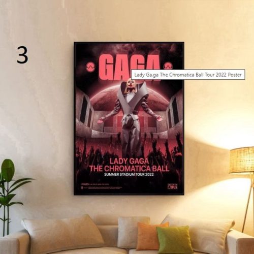 Lady Ga.ga The Chromatica Ball Tour 2023 Poster, Best Gift For Home Decoration