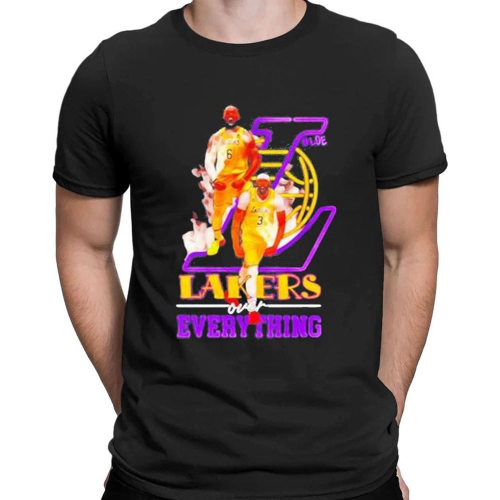 Lebron James And Anthony Davis Los Angeles Lakers Over Everything T-shirt For Men Women