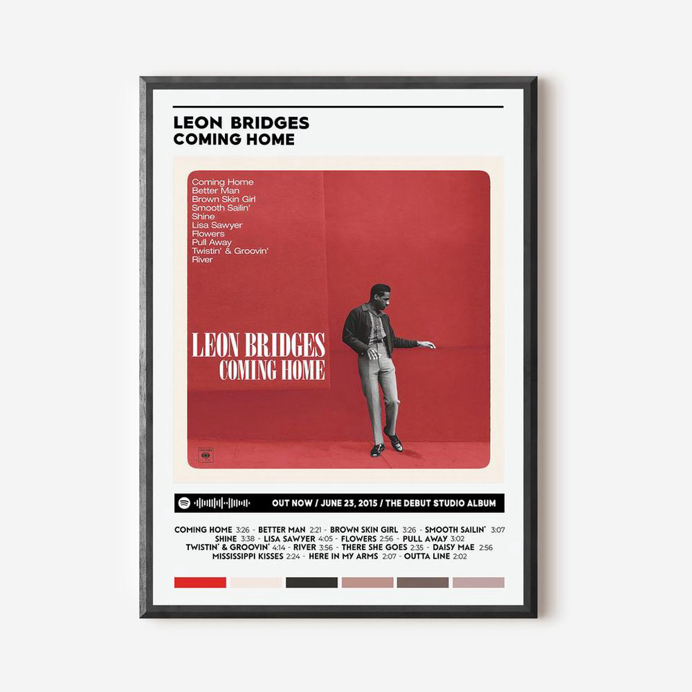 Leon Bridges – Coming Home Album Cover Poster, Best Gift For Home Decoration