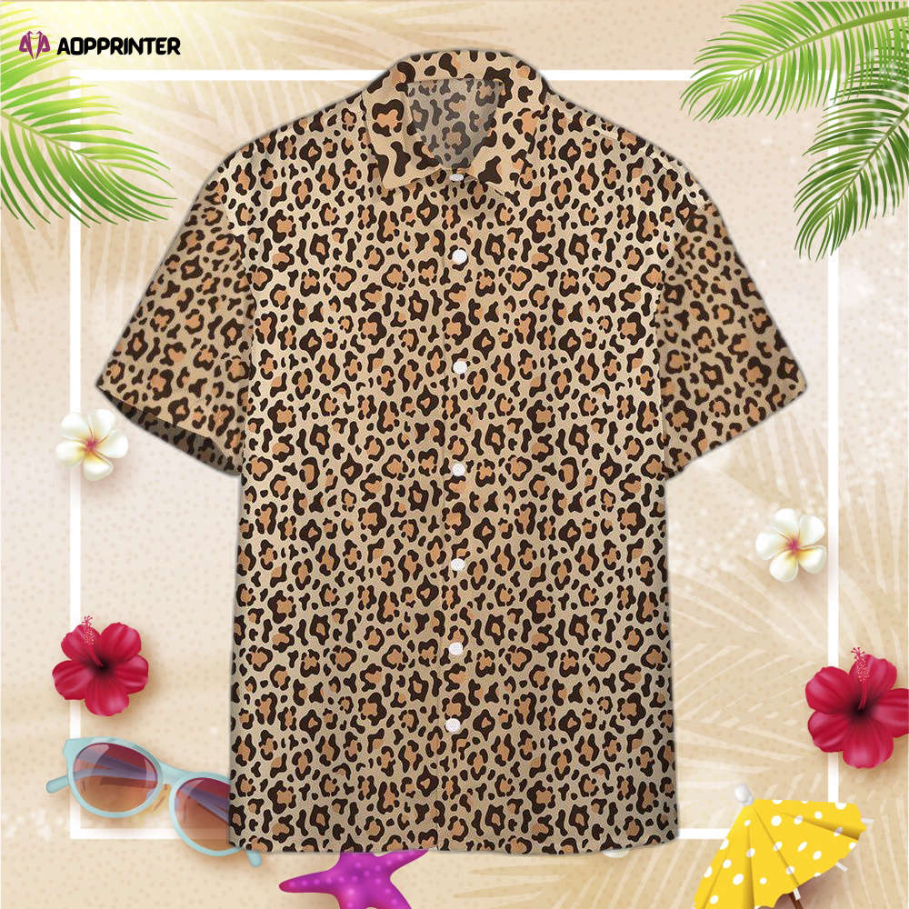 Leopard Skin Custom Hawaiian Shirt, Gift For Men And Women