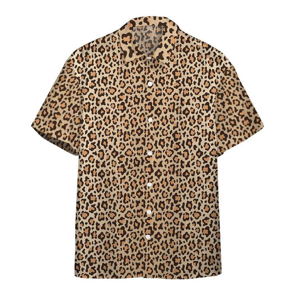 Leopard Skin Custom Hawaiian Shirt, Gift For Men And Women