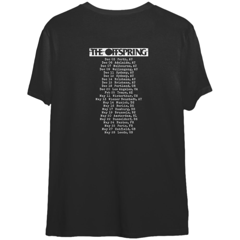 Let The Bad Times Roll The Offspring Tour 2023 – 2023 Double Sided T-Shirt For Men And Women