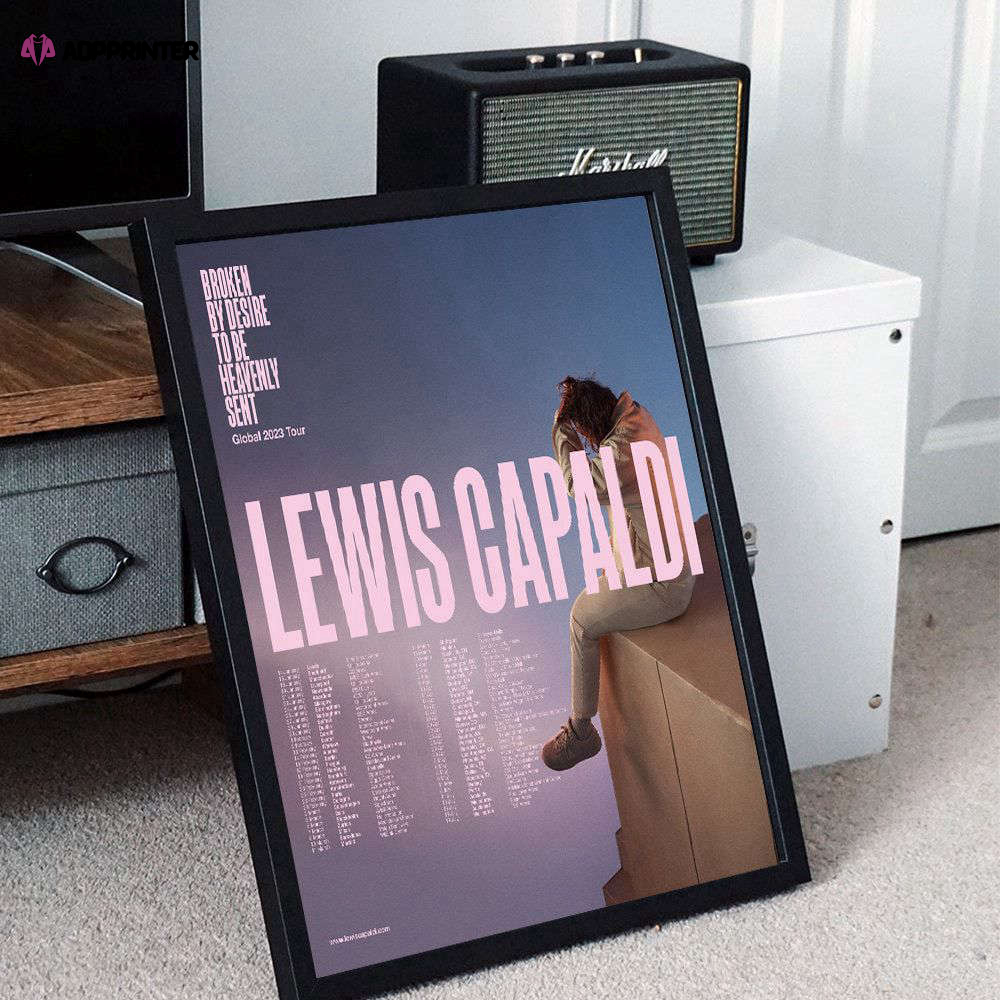Lewis Capaldi 2023 Tour Poster  2023 Tour Poster – Gift For Home Decoration