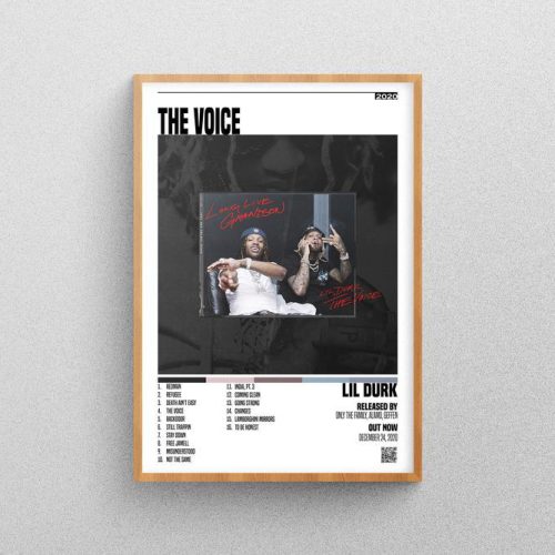 Lil Durk  Poster – The Voice Album  Poster – For Home Decor