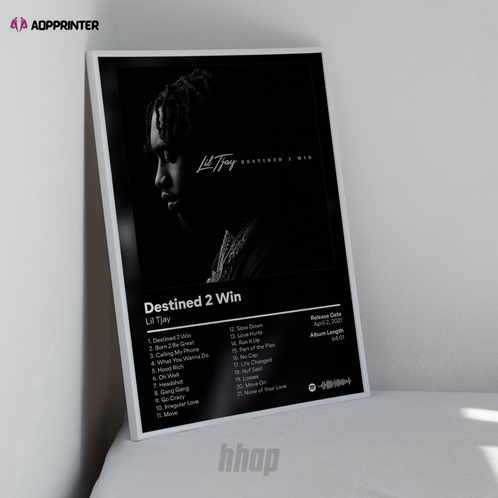 Lil Tjay – Destined 2 Win – Album Cover Poster, Best Gift For Home Decoration