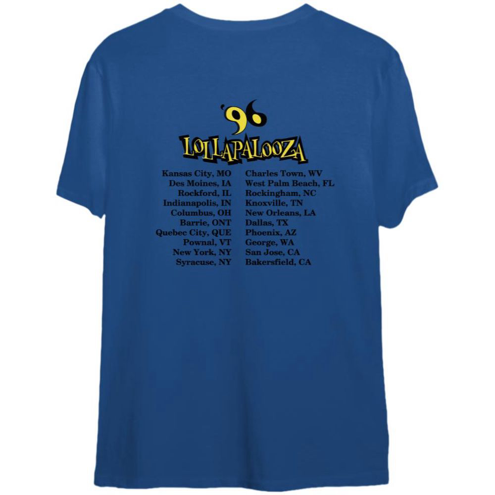 Lollapalooza ’96 T-Shirt, Lollapalooza Tour 1996 T-Shirt,