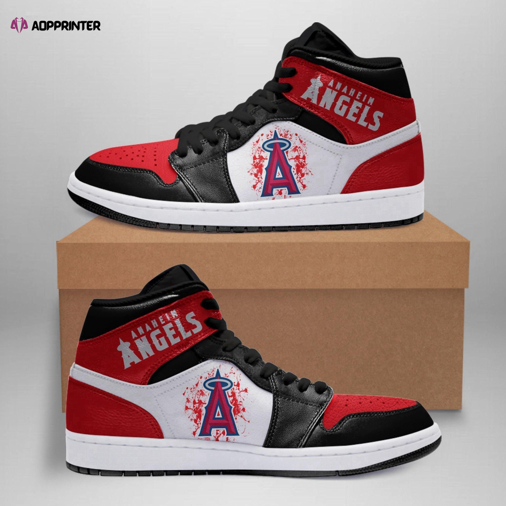 Los Angeles Angels Mlb Baseball Air Jordan Team Custom Eachstep Shoes Sport Sneakers For Men Women