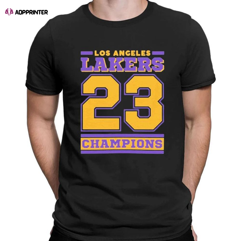 Los Angeles Lakers Basketball Champions 2023 T-shirt For Men Women