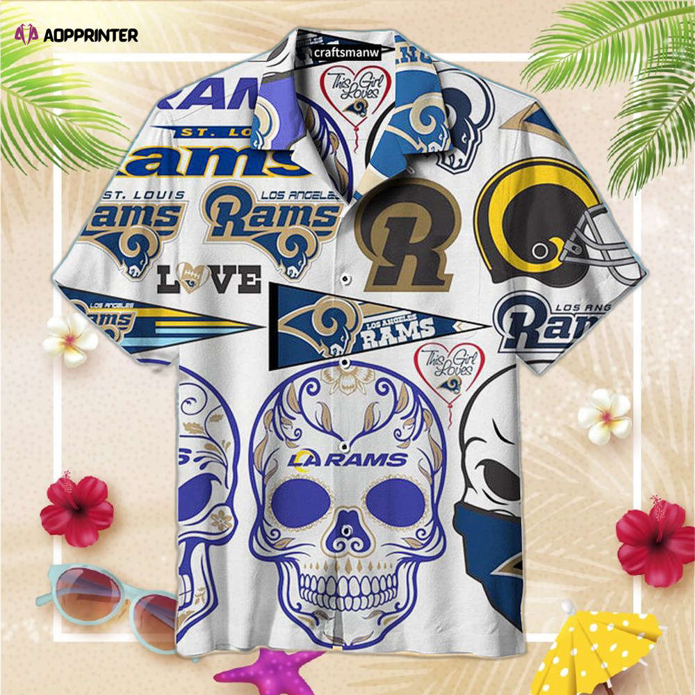 Los Angeles Rams Fashion Print Unisex Hawaiian Shirt For Men And Women